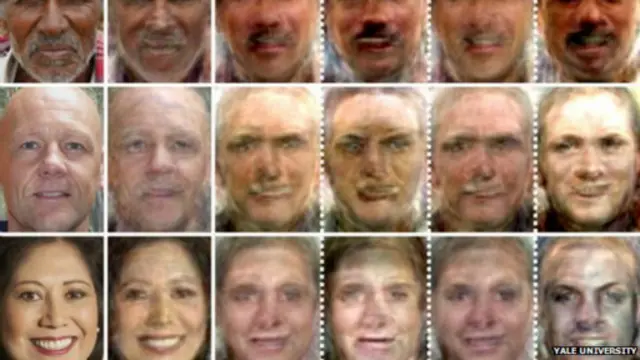 وجوه بشرية تم استنتاجها من أفكار الانسان