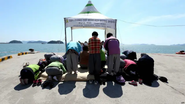 Doa di pelabuhan Jindo