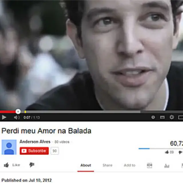 Foto: Vídeo da campanha 'Perdi Meu Amor na Balada'/YouTube