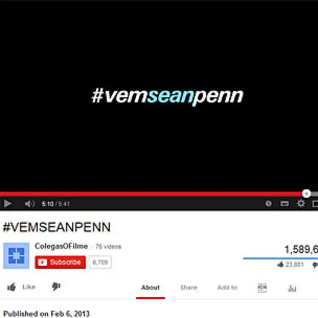 Foto: Vídeo da campanha #vemseanpenn