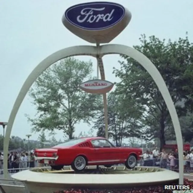 شرکت اتومبیل سازی آمریکایی فورد در این نمایشگاه از موستانگ، مدل معروف خود رونمایی کرد