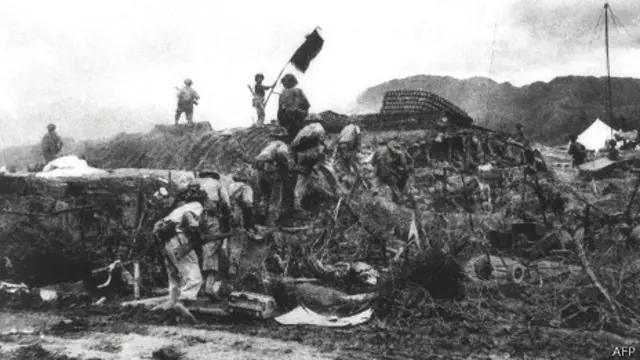 Soldados vietnamitas en Dien Bien Phu