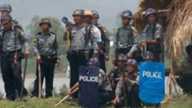Police in Madaya township