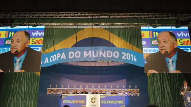 Felipão na convocação da seleção para a Copa (AFP)