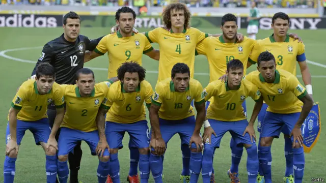 Timnas Brasil di Piala Konfederasi 2013 merupakan tulang punggung di PD 2014.