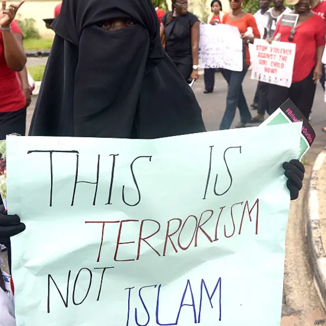 नाइजीरिया के लागोस में प्रदर्शन