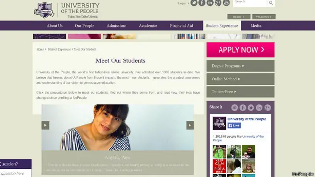 Sitio de UoPeople