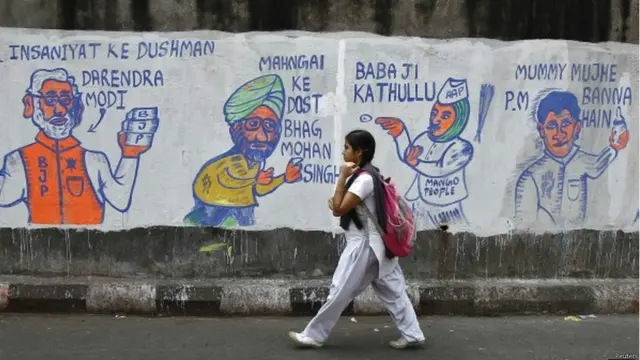 चुनावी ग्रैफिटी