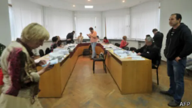 Comisión electoral en Donetsk