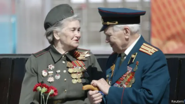 Ветераны в день Победы в Москве, 9 мая 2014 года