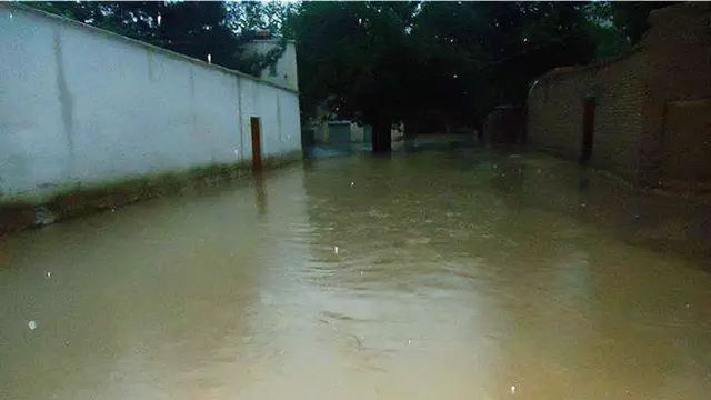 عکس: هامون قاضی‌زاده از سیلاب در پلخمری در ولایت بغلان