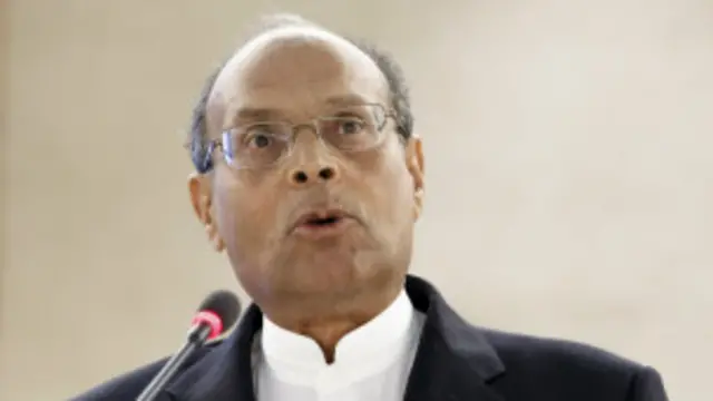 Moncef Marzouki, président de la Tunisie