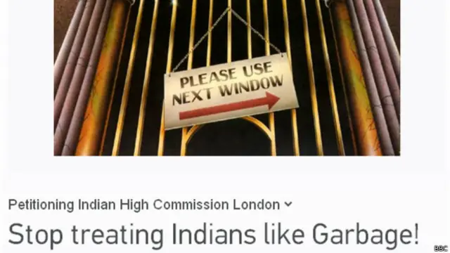 لندن میں بھارتی ہائی کمیشن کے خلاف لوگوں کی بہت ساری شکایتیں ہیں جن کے بعد ایک آن لائن مہم شروع کی گئی ہے