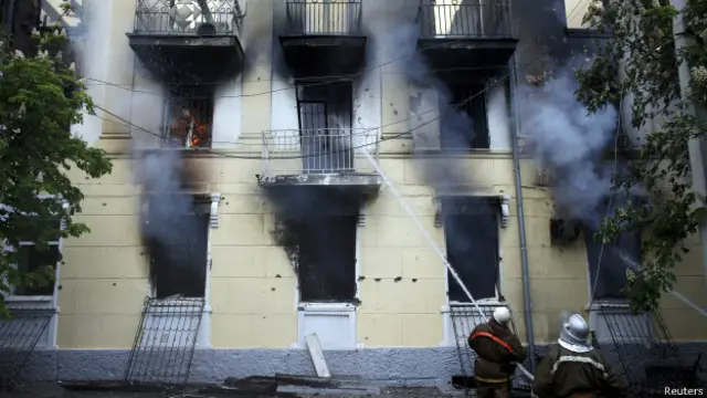 Здание ОВД в результате пожара выгорело почти полностью