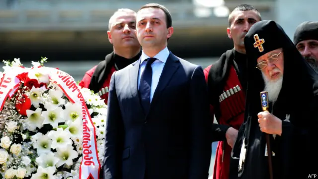 На праздновании 9 мая в парке Ваке присутствовал и премьер-министр Грузии Ираклий Гарибашвили