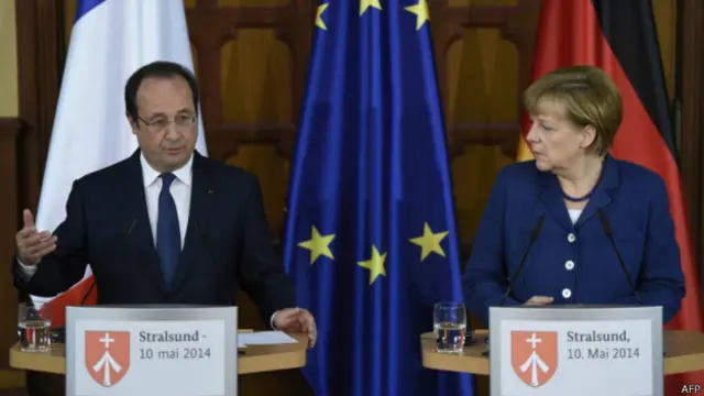 Франсуа Олланд и Ангела Меркель