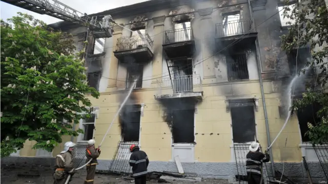 Столкновения в Мариуполе