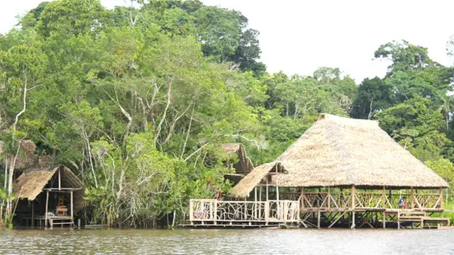Cabañas para ecoturismo en la Amazonía ecuatoriana