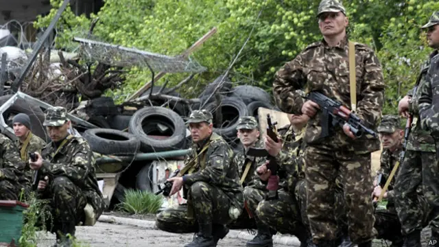 Lính chính phủ Ukraine ở miền đông nước này