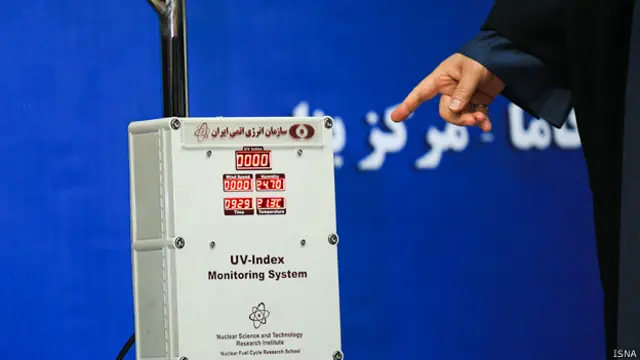 سازمان انرژی اتمی ایران امروز در حضور حسن روحانی از سه وسیله جدید ساخت خود پرده برداشت