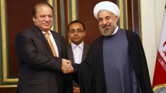 نواز شریف اور ایرانی صدر 