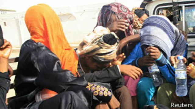 Migrantes en Libia