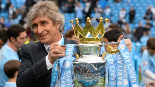 Manuel Pellegrini giúp Manchester City vô địch năm ngoái