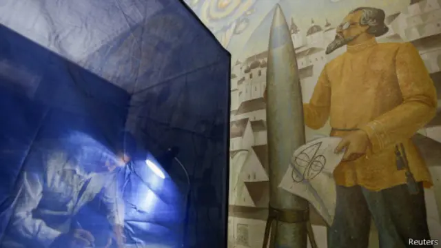 Избиратель в Донецке