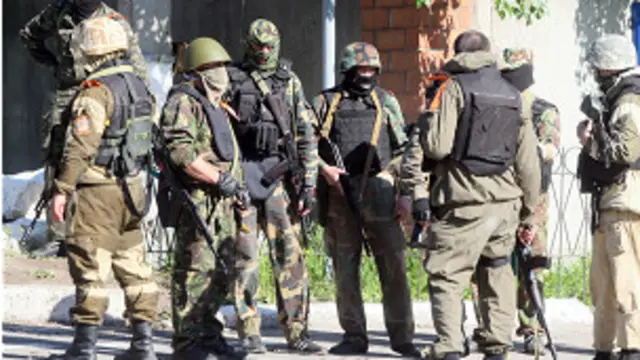 Пророссийские ополченцы в Донбассе