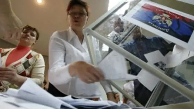 شمارش آرا در دونتسک