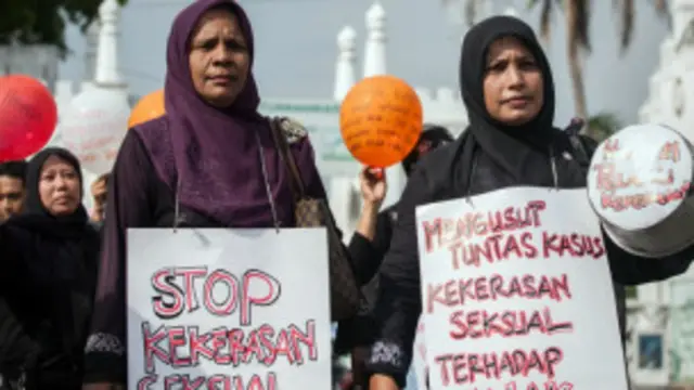 印尼人抗议法律无力,呼吁更好保护儿童