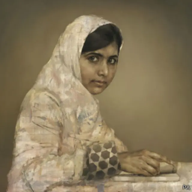 Lukisan Malala oleh Jonathan Yeo