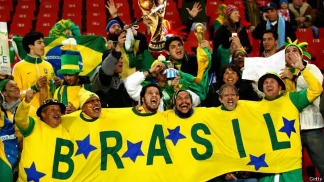 Torcida brasileira na África do Sul (Getty)