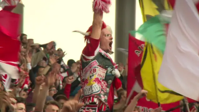 Torcedor do Leipzig. Foto: BBC