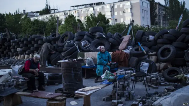 Баррикады в Донецке