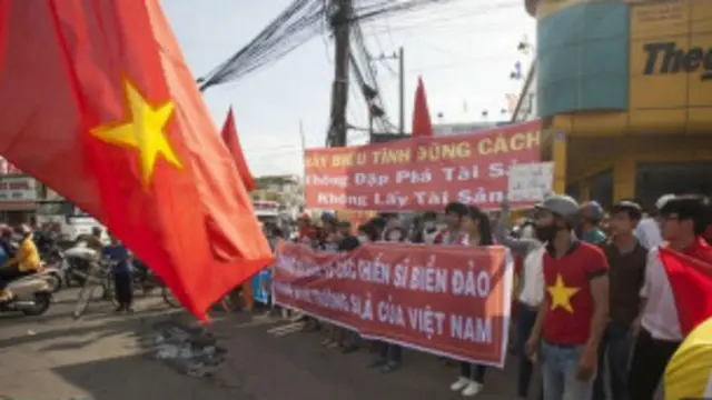 Đang xảy ra các cuộc biểu tình chống Trung Quốc ở Việt Nam