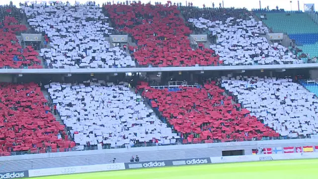 Estádio lotado. Foto: BBC