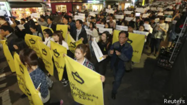 Демонстрация в Сеуле