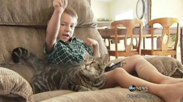 Jeremy com a gata Tara