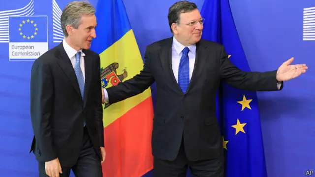Премьер Молдавии Лянке и глава Еврокомиссии Баррозу