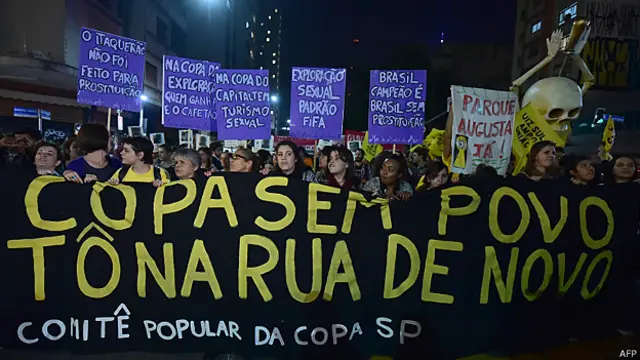 Protesta en Sao Paulo
