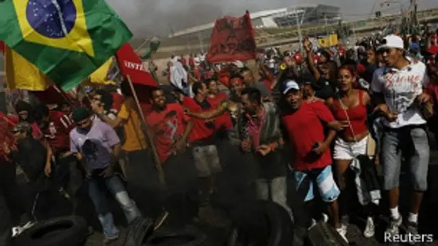 Protesta en Sao Paulo