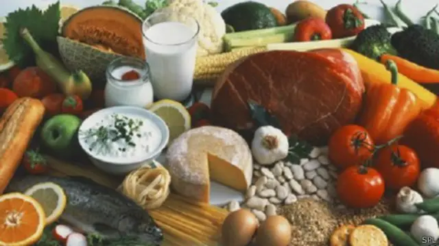 مجموعة من الأطعمة