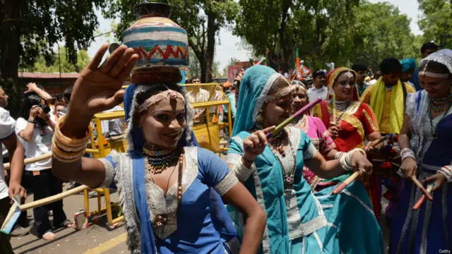 ان انتخابات میں بی جے پی کے کارکنوں میں زبردست جوش و خروش پایا گیا جس میں خواتین نے بھی بڑھ چڑھ کر حصہ لیا۔