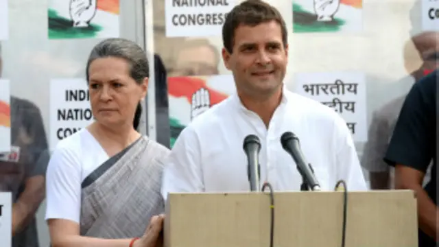 سونیا و راهول گاندی رئیس و معاون حزب کنگره