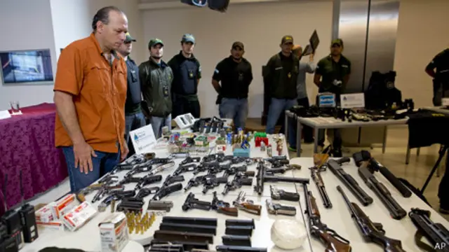 Armas decomisadas en Argentina