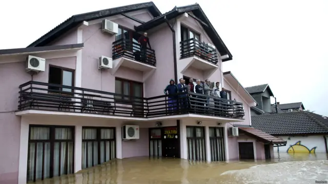 बोस्निया और सर्बिया में बाढ़