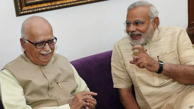 लालकृष्ण आडवाणी और नरेंद्र मोदी