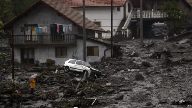 Оползень в Боснии