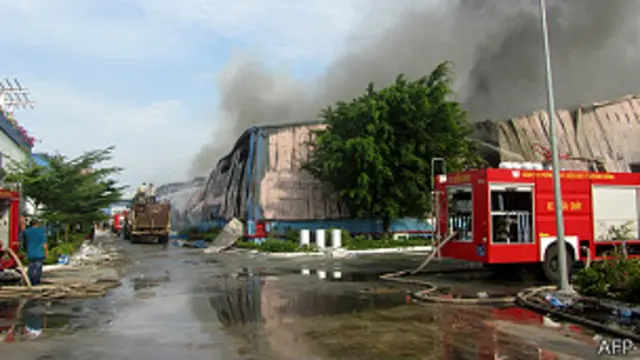 Hàng chục nhà máy có chủ nước ngoài bị phóng hỏa vào ngày 14/05/2014.
